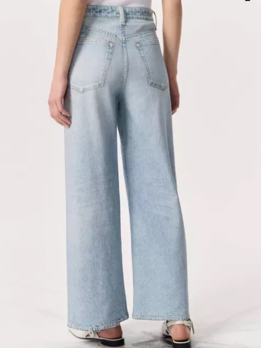 Rag & Bone Sofie Rb Miramar Cotton Terry Wide Leg Pants Size 27 - Picture 3 of 9